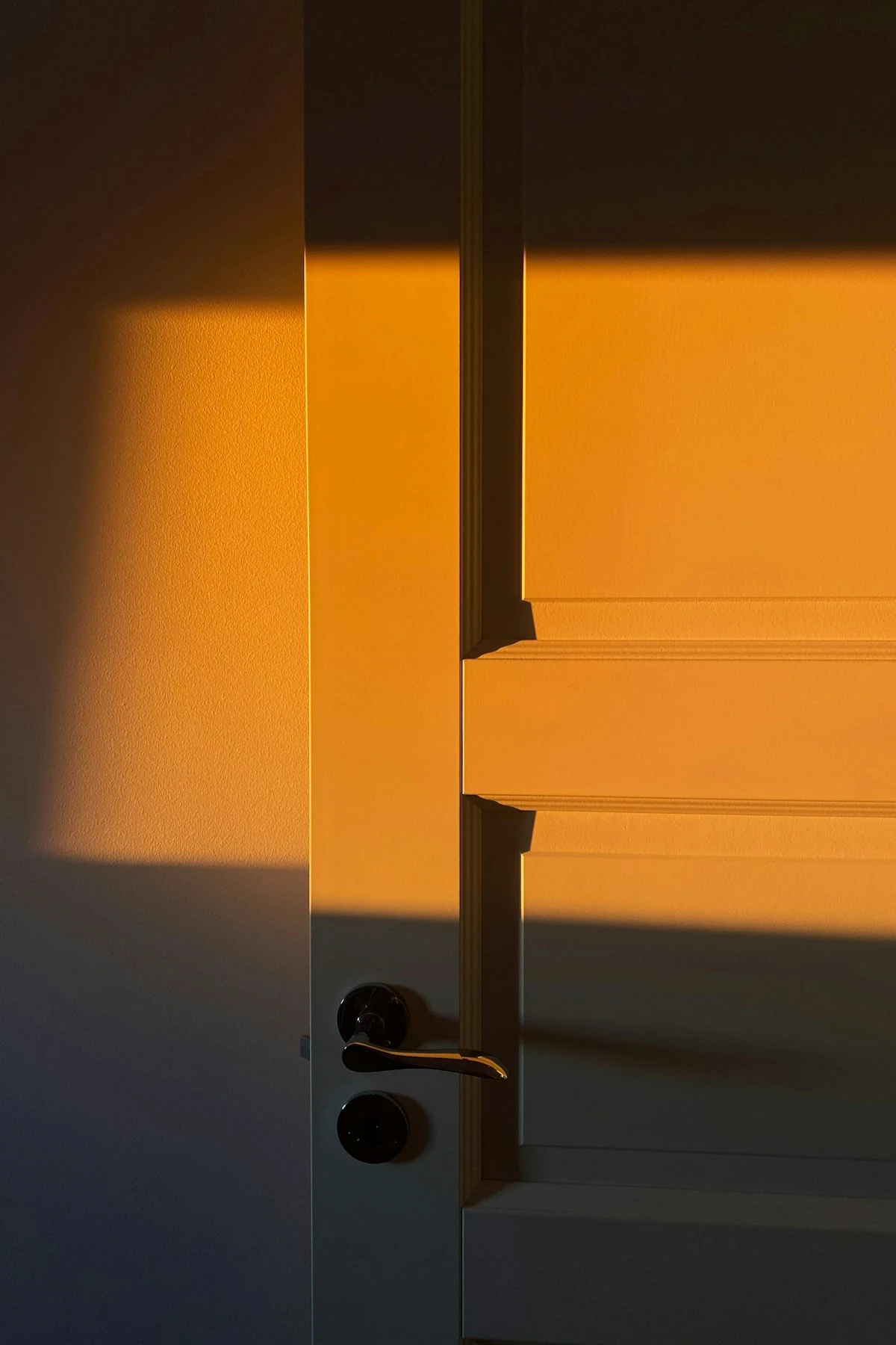 Interior door and handle